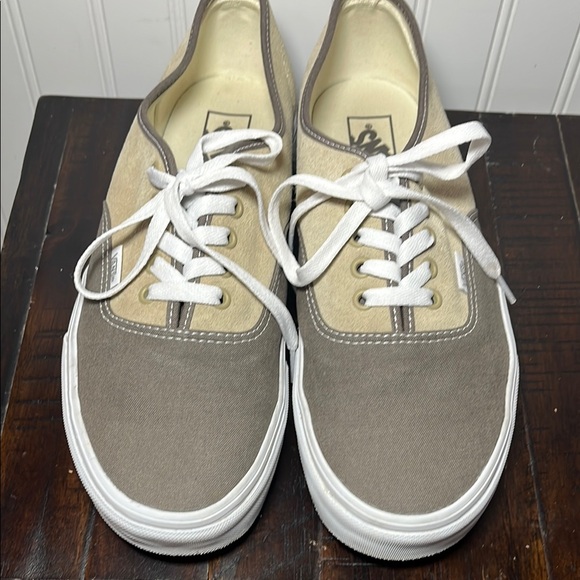 Vans Men's Color block tan and brown suede & fabric lace up sneakers - Picture 6 of 8